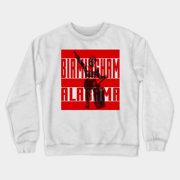 Birmingham, AL Vulcan Crewneck Sweatshirt by DonDota